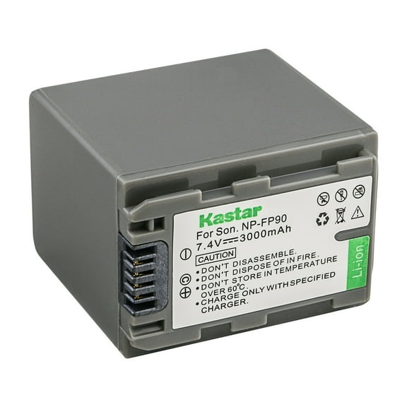 Kastar 1-Pack Battery NP-FP90 / NP-FP91Replacement for Sony NP-FP30, NP-FP50 NP-FP51, NP-FP60, NP-FP70 NP-FP71, NP-FP90 NP-FP91 Battery, BC-TRP/TRH/TRV, BC-VH1, AC-VQH10 Charger