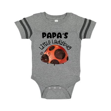 

Inktastic Papa s Little Ladybug Gift Baby Boy or Baby Girl Bodysuit