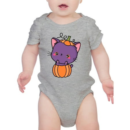 

Cute Spookitty In Pumpkin. Bodysuit Infant -Image by Shutterstock 24 Months