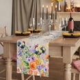 thumbnail image 2 of Table Runners 108 Inches Long Dress Scarves, Pink Orange Flowers Farmhouse Coffee/Dining/Kitchen Table Runner for Living Room, Spring Floral Rooster Farmhouse 13x108 Inch, 2 of 9