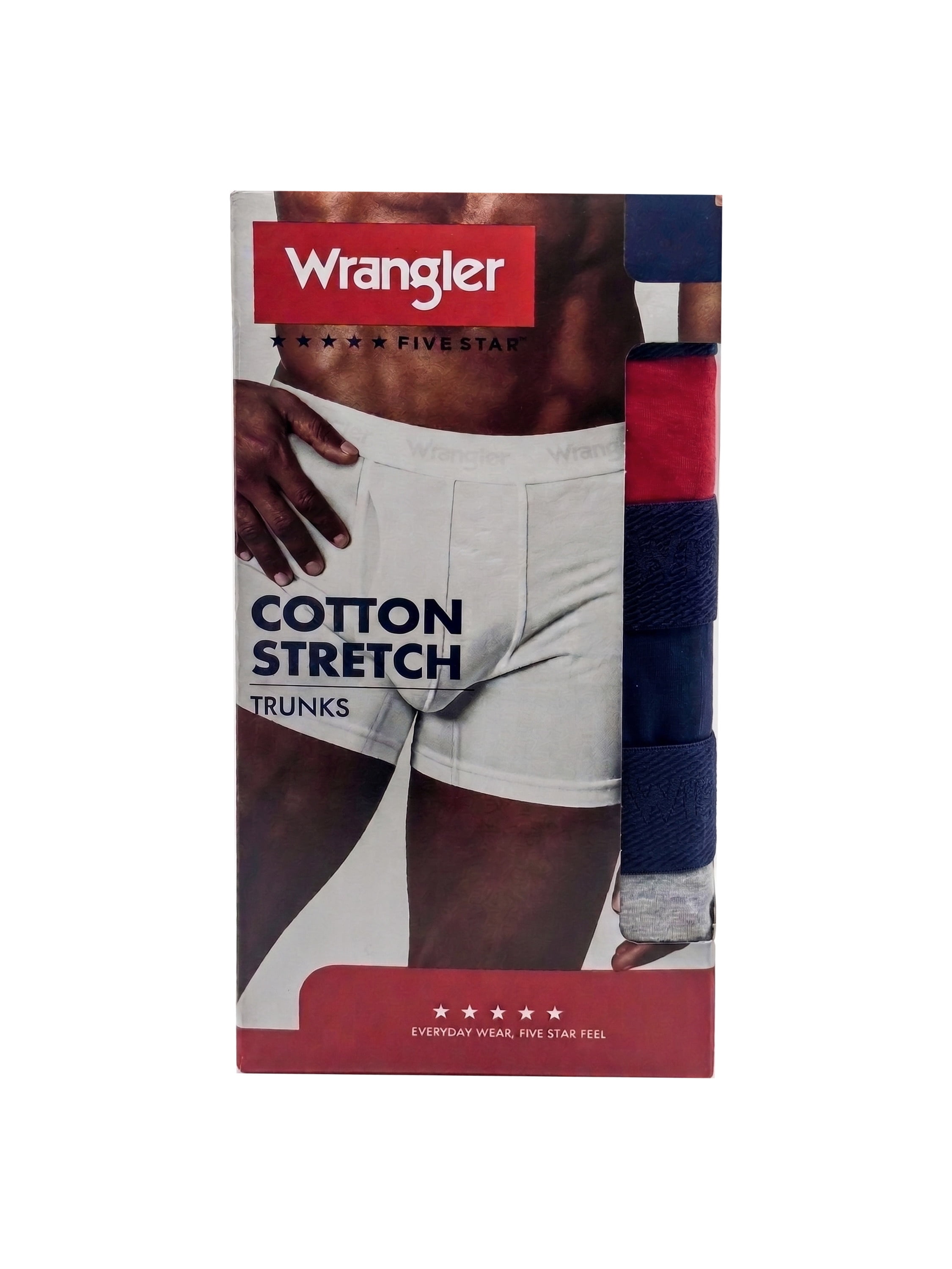 Wrangler Men's Comfort Cotton 3.5" Trunk, 6 Pack