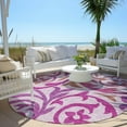 thumbnail image 6 of Addison Rugs Chantille Indoor/Outdoor Transitional Swirls Lavender Washable Round Rug, 8' x 8', 6 of 6