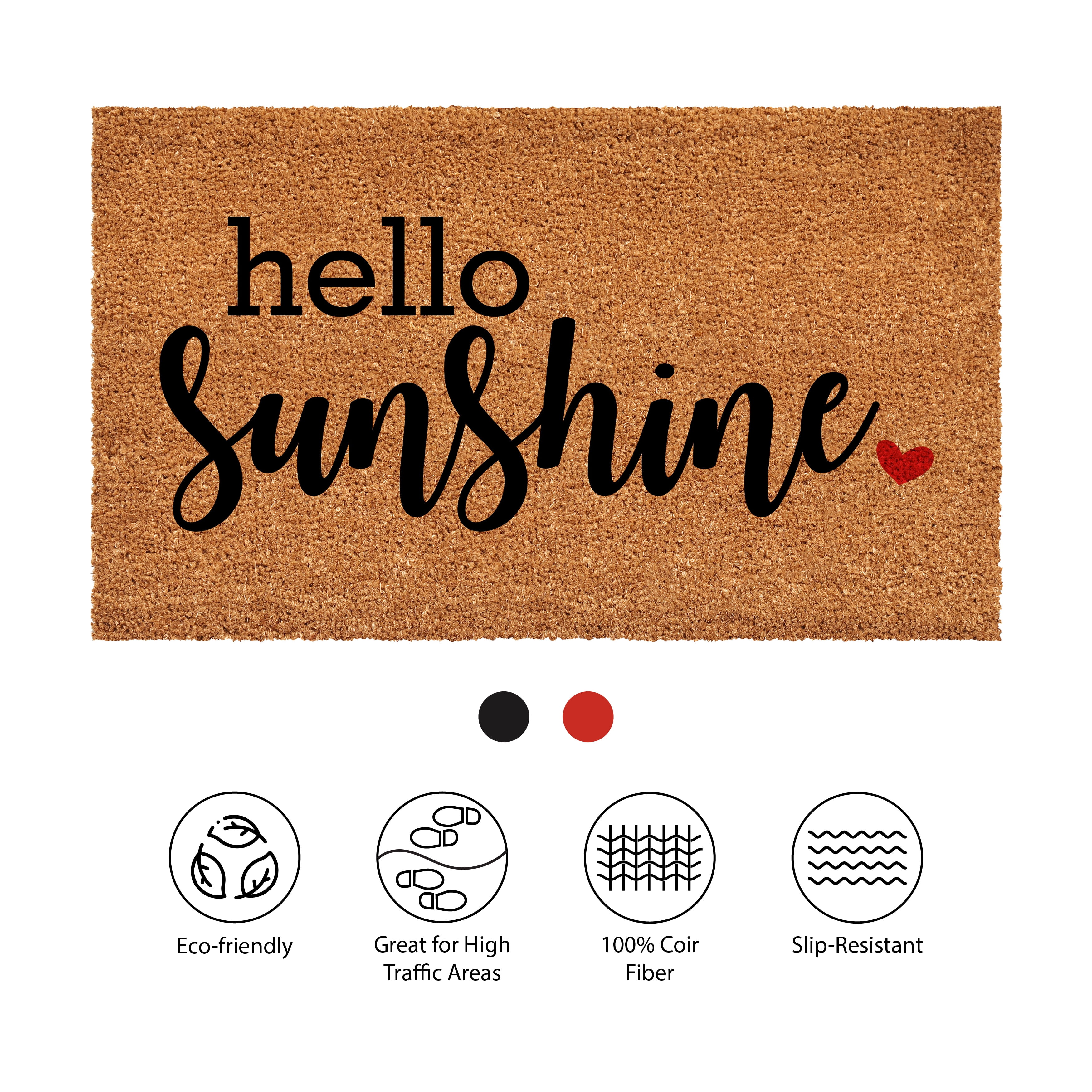 Calloway Mills 108453048 Hello Sunshine Doormat, 30" x 48"