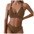 thumbnail image 2 of Bikini Set for Women Sporty Two Piece Swimsuit High Waisted Bottom Tummy Control Bathing Suit Comfortable Swimwear for Beach Activities Vacation Pool Party, 2 of 7