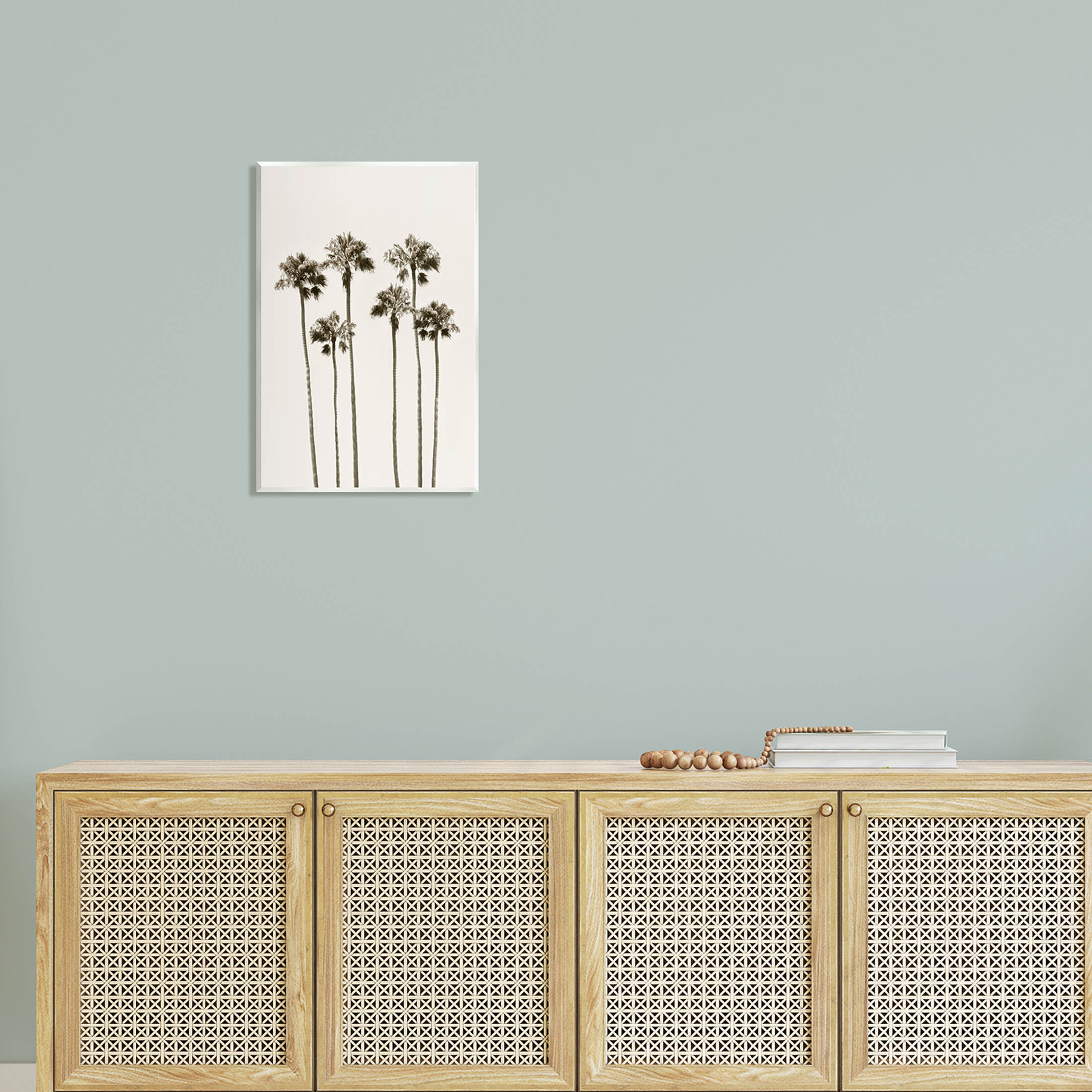 Tall Palm Trees Looming Landscape Graphic Art Unframed Art Print Wall Art