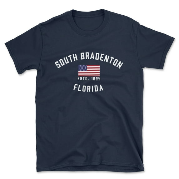 South Bradenton Florida Patriot Men's Cotton T-Shirt