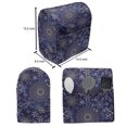 thumbnail image 4 of Dark Blue Stand Mixer Cover, Christmas Inspired Pattern with Ornate Curly Snowflakes Mandala Style, Kitchen Appliance Organizer Bag Cover with Pockets, 5 Quarts, Multicolor, by Ambesonne, 4 of 4