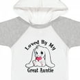 thumbnail image 4 of Inktastic Loved by My Great Auntie Bunny Rabbit Boys or Girls Baby Bodysuit, 4 of 5
