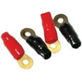 thumbnail image 2 of American Bass ABRT4 Gold Plated Red / Black 4 AWG Ring Terminals (5 Pairs), 2 of 2