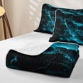 thumbnail image 4 of Homewish Glowing Lightning Twin Quilt Set,Contemporary Aesthetic Twin Coverlet Set,2-Piece, 4 of 7