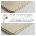thumbnail image 5 of XIECUVA 1 Inch Memory Foam Bathroom Rugs, Machine Washable Non-Slip Bath Rugs, Super Absorbent Velvet (20"×32", Beige), 5 of 11