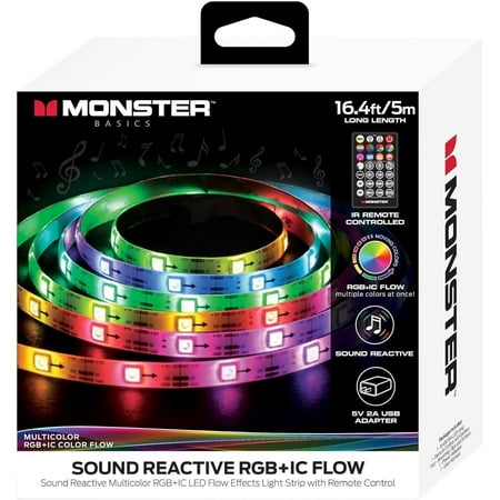 Monster Smart Light Bulbs, Multi-Color LED Wi-Fi Light Bulbs w/ App & Voice Control, 9 watts, 2-pack
