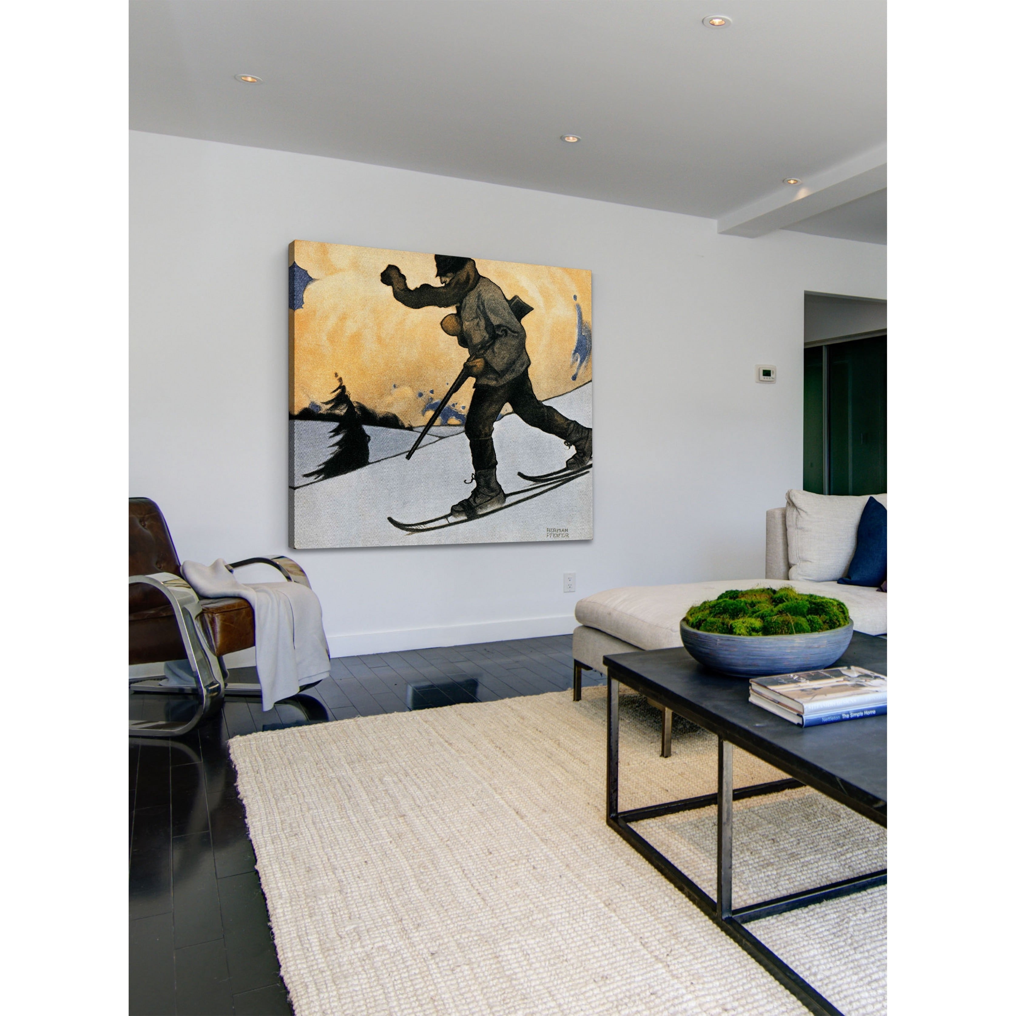 Marmont Hill Snowshod Hunter Print on Wrapped Canvas