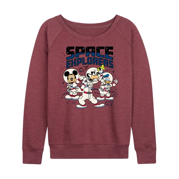Mickey & Friends - Space Explorers - Women's Lightweight French Terry Long Sleeve Shirt