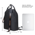 thumbnail image 2 of KAUKKO Cordón Deportes Mochila Gimnasio Yoga Bolsa Hombro Mochila para Hombres y Mujeres KAUKKO  KH02-Black, 2 of 5