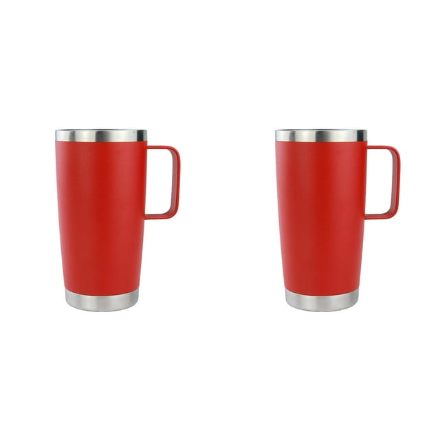 Tasse de Voyage Isolée pour Café - Tasse en Acier Inoxydable de 20oz avec Double Paroi Design Thermique pour Profiter du Café*2 Pack