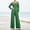Green, variant on BRGZLK Off Shoulder Jumpsuit for Women Casual Trendy Colorblock Long Sleeve One Piece Overalls Lightweight Comfort Wide Leg Rompers with Pockets Clubwear Party Dressy Jumpsuits Navy L