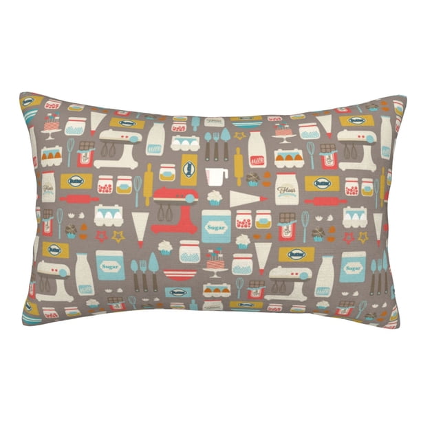 Balery Kitchen Food Funda de Cojín Estampada, Regalos para Mujeres, Regalos de Amor para Ella, Regalos para Novia o Esposa, Funda de Almohada-16"x24"