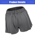 thumbnail image 5 of Vocoste 1Pc Workout Shorts Women Flowy Running Shorts Casual High Waisted Dark Grey Size S, 5 of 6