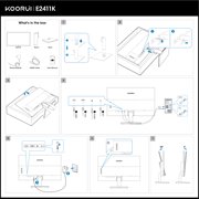 KOORUI 24 FHD 1080P Gaming Monitor, 144Hz Computer Monitor, New, E2411K