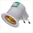 thumbnail image 4 of White LED Socket Converter Adapter E27 to European Plug with ON/OFF Switch for Light Bulbs and Lamps, 4 of 5