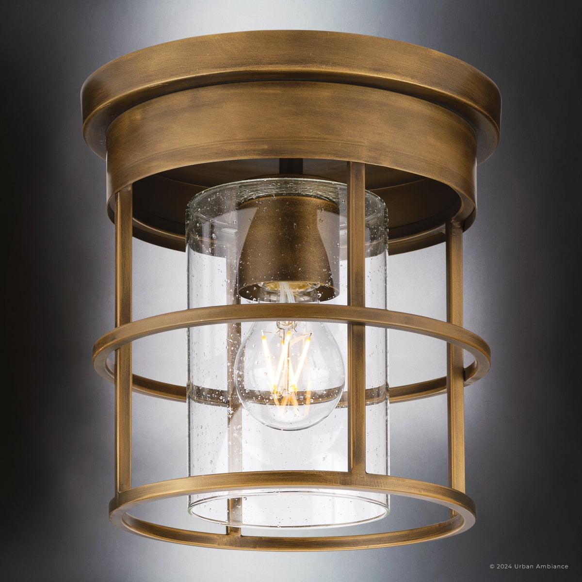 Luxury Modern Ceiling Light, Aged Bronze, UHP4490