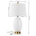 thumbnail image 6 of JONATHAN Y Reese 26.5" 1-Outlet Contemporary Style Iron/Glass LED Table Lamp with USB Charging Port, White/Brass Gold, JYL4053A, 6 of 6