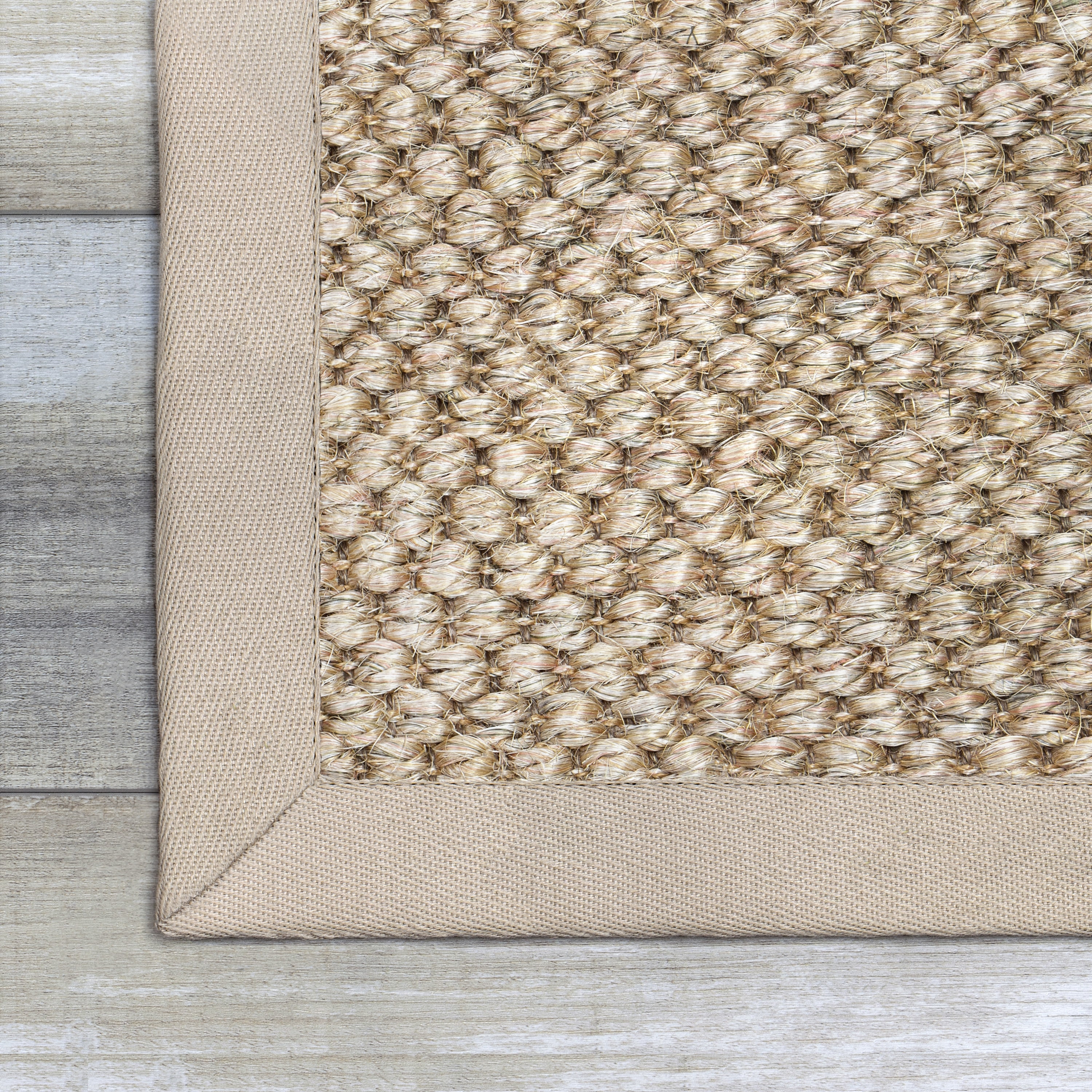 Apache Mills Natural Sisal Flat Woven Farmhouse 5' x 7' Indoor Area Rug