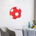 thumbnail image 6 of karymi Set of 12 Mirrored Acrylic Soccer Ball Wall Decoration Stickers, 11.81 Inch Each, Sports Themed Self Adhesive Removable Decals for Room Living Room Bedroom Game Room Decor Living Room Decor, 6 of 6