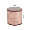 thumbnail image 5 of Rotating Jewelry Boxes Convenient Gift 4 Compartments Waterproof Multilayer Rotating Jewelry Box for Wedding, 5 of 8