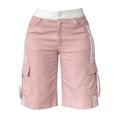 thumbnail image 6 of cfhntfmh Women's Summer Casual Cargo Shorts Button High Waist Hiking Bermuda Shorts with Pockets Outdoor Shorts, 6 of 6