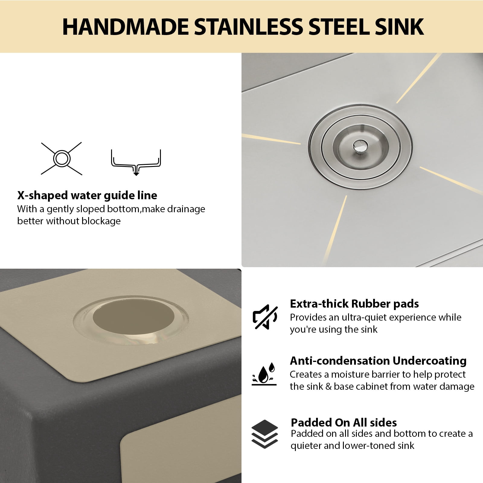 30 in. Undermount 50/50 Double Bowl 16-Gauge Stainless Steel Low Divided Kitchen Sink with 2 Pcs Bottom Grids/Drains