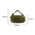 thumbnail image 3 of Gancho magnético fuerte para tienda de campaña, colgador de toldo reutilizable (verde militar) Likrtyny Para estrenar, 3 of 4