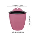 thumbnail image 3 of Kyusrd Indoor Outdoor Wall Mounted Planters With Drainage Holes,Hanging Flower Pots For Balcony Terrace Greenery Decor,7.09x6.30in, 3 of 7