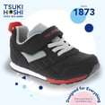 thumbnail image 3 of Zapatos TSUKIHOSHI Racer para bebés y niños pequeños, con cierre de correa, lavables a máquina, puntera ancha y suelas antideslizantes y que no dejan marcas, negro/rojo, 3,5 bebés (0-12) meses, 3 of 6
