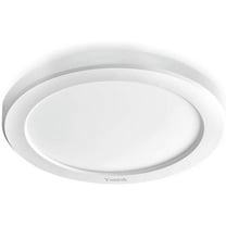 Youtob LED Ceiling Light Flush Mount with Adjustable 3 Colors, 15W 1500lm Round Lighting Fixture for Kitchens, Closets, Hallways, Stairwells, Bedrooms(3000k/4000k/5000k Available) (White)