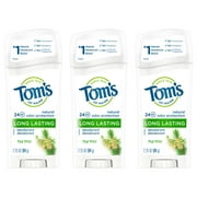 Tom's of Maine Long Lasting Natural Deodorant, Tea Tree, 2.25oz, 3 Pack