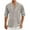 Gray, variant on Men's Cuban Guayabera Shirts Casual Long Sleeve Button Down Shirts Band Collar Linen Summer Beach Shirts