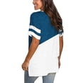 thumbnail image 2 of Mittory Womens Plus-Size Tops Color Block T Shirts Short Sleeve Tunics T Shirts Summer Short Sleeve Casual Cotton, 2 of 8