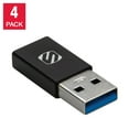 thumbnail image 1 of Scosche Strikeline Adaptateur USB-A vers USB-C, Lot de 4, 1 of 2