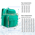 thumbnail image 5 of J World Picnic Backpack with Insulated Compartments & Picnic Mat, Green, 5 of 9