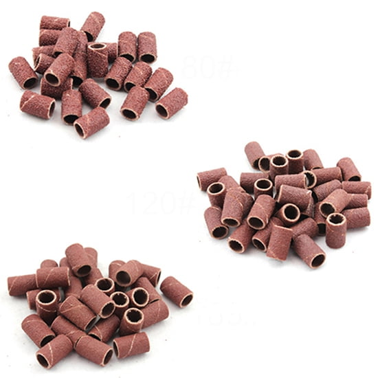 Joernso 50 Pcs Sanding Band Grinding Wheel Nail Art DIY Pedicure Sander Sandingsleeve