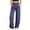 Navy, variant on Tnhcen Women's High Waisted Wide Leg Yoga Pants, Tummy Control Workout Trousers with Pockets, 95% Polyester 5% Spandex Gabardine Office to Gym Pants S-2XL