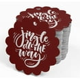 thumbnail image 4 of Inkdotpot Jingle All The Way Christmas Bottle Tag Real Silver Foil Favor Hang Tags Pack Of 100, 4 of 7