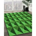 thumbnail image 2 of Ahgly Company Indoor Rectangle Patterned Deep Emerald Green Area Rugs, 2' x 4', 2 of 6