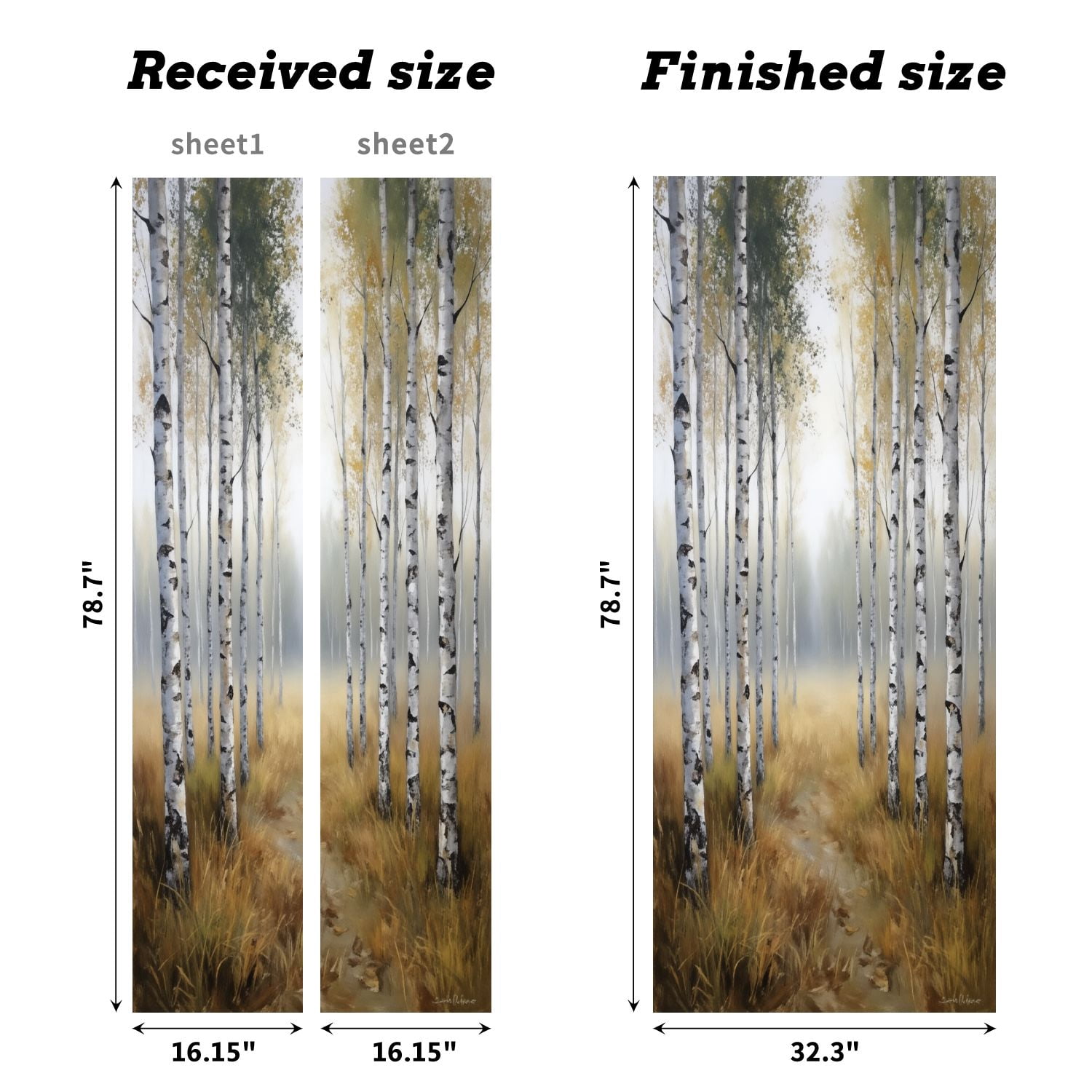 Self Adhesive Vinyl Refrigerator Wrap Set Early Morning Mist Leaf Dotted Grass Landscape Door Mural Removable Fridge Sticker Peel and Stick&nbsp;Full Door Cover Decal Kitchen Bar Decor
