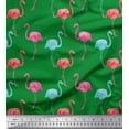 thumbnail image 1 of Soimoi Rayon Crepe Fabric Flamingo Bird Printed Craft Fabric by The Yard 46 Inch Wide, 1 of 1
