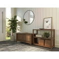 thumbnail image 2 of Greenport Storage Bench, Solid Wood with a Brushed Walnut Finish, 2 of 9