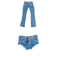 thumbnail image 1 of Pantalones Femeninos 1/6 Zulema Escala 2 Piezas Azul, 1 of 8