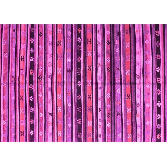 Ahgly Company Indoor Rectangle Southwestern Pink Country Area Rugs, 5' x 7'